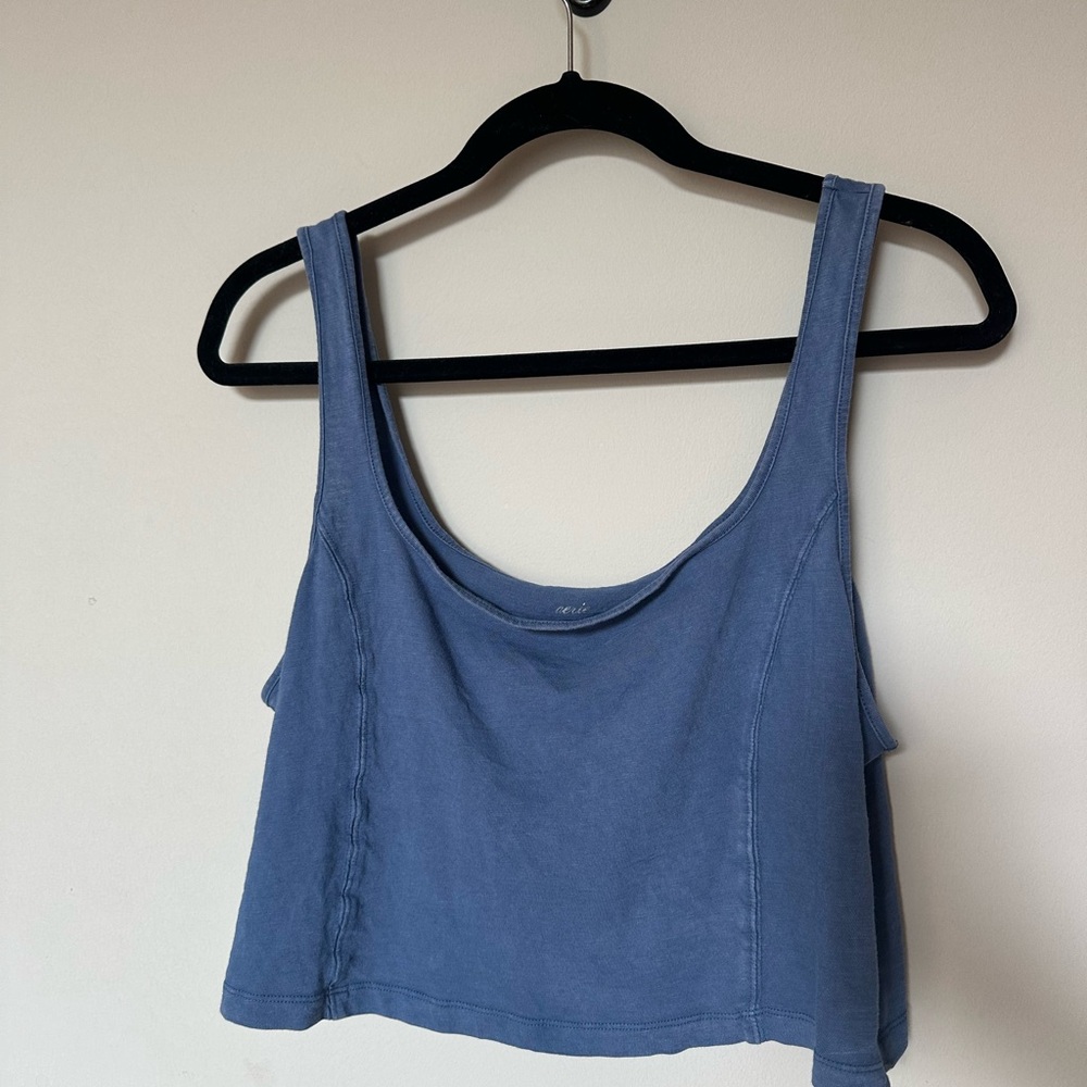 Aerie Blue Crop Tank Top